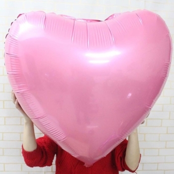 Giant Jumbo Foil Heart Balloon 32″ —  Pink