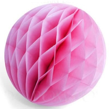 Honeycomb Tissue Ball — Cherry Pink