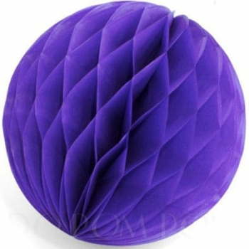 Honeycomb Tissue Ball — Purple