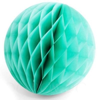 Honeycomb Tissue Ball — Turquoise Green