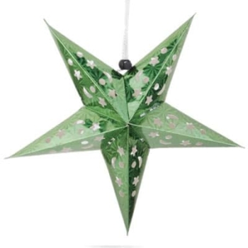 3d Paper Star Lantern 30cm, 60cm, 90cm — Green