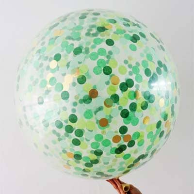 90cm Giant Blue Confetti Clear Mermaid Party Balloon Baby Shower Helium Birthday