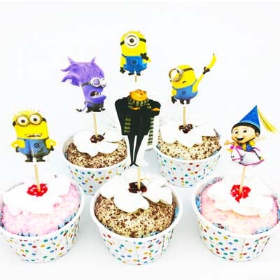 Cupcake Toppers Minions 24pcs Set