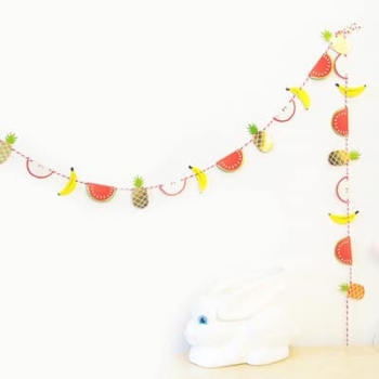 Party Banner — Tropical Fruit Banner Bunting