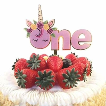 Birthday Cake Topper  — Unicorn 1st Birthday Cake Topper