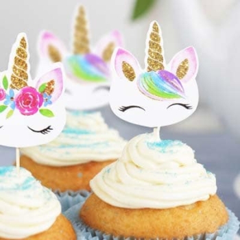 Cupcake Toppers — Unicorn 24pcs/set
