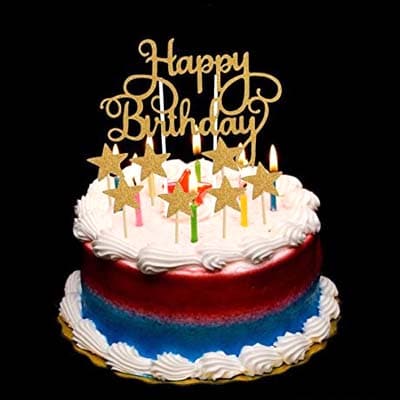 Birthday Cake Topper - Rainbow Shooting Cake Topper - Balloons4you ...