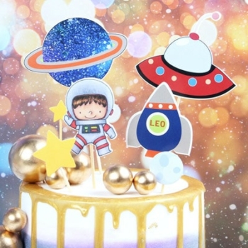 Birthday Cake Topper — Spaceship