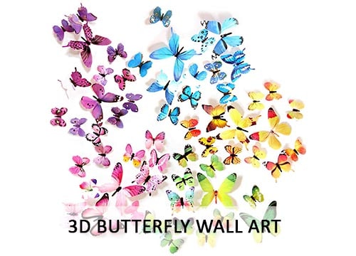 3D BUTTERFLY WALL ART