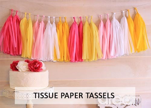 TISSUE PAPER TASSELS