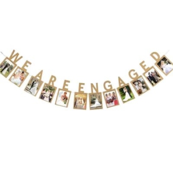 Party Photo Banner — We are Engaged Photo Banner
