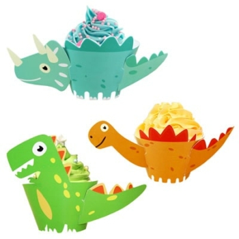 Cupcake Wrappers — Dinosaur 12Pkts/set