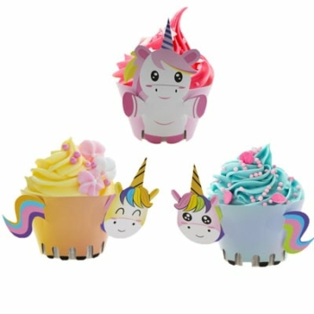 Cupcake Wrappers — Unicorn 12Pkts/set