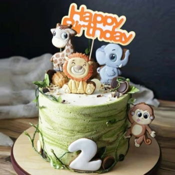 Birthday Cake Topper  — Wild Animals