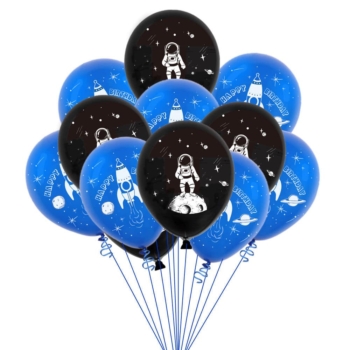 Space Party Balloons — 8pcs Rockets/astronauts