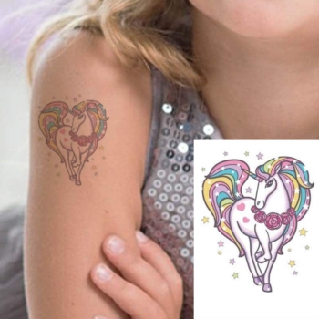 Kids Temporary Tattoo – Unicorn Bcd021
