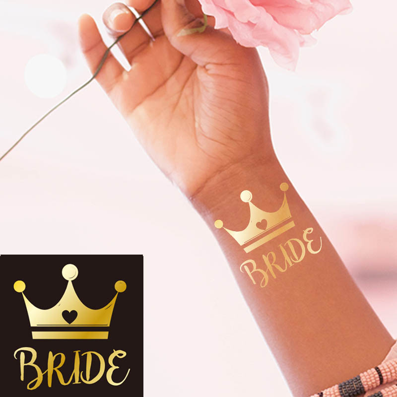 12 Team Bride Temporary Tattoos Hen Party Night Do Bride To Be Rose Gold  Tattoos 5056175971015 | eBay