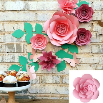 3d Paper Flowers DIY Kit — Light Pink