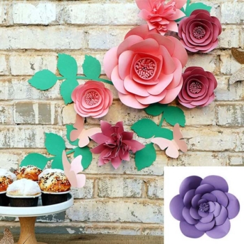 3d Paper Flowers Dit Kit — Light Purple