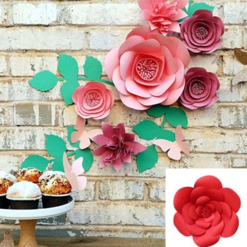 3d Paper Flowers DIY Kit — Standard Red