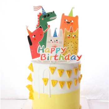 Birthday Cake Topper — Animal Party
