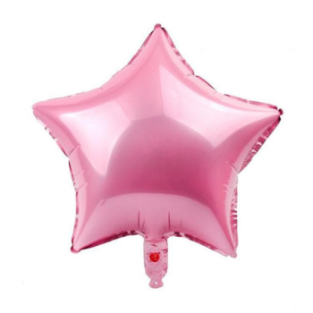 18“ Star Foil Balloon — Pink