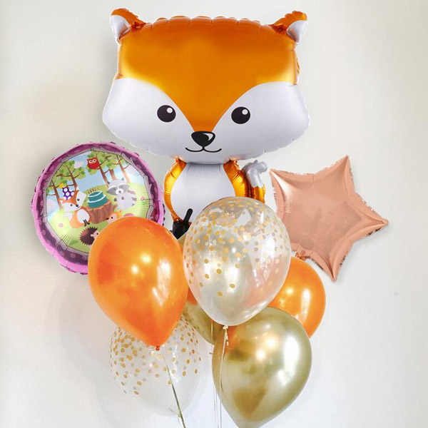 Forest Animal Foil Balloon - Fox - Balloons4you - New Zealand Party  Decoration | Party Balloons Shop