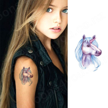 Kids Temporary Tattoo – Unicorn Bcd022