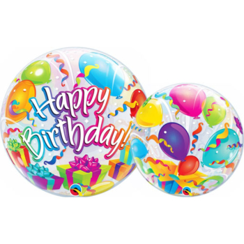Birthday Surprise Bubble Balloon — 22“/56cm