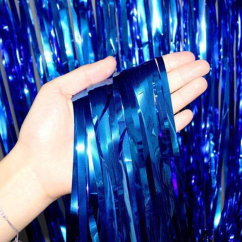 Foil Curtain Backdrop1m X 3m — Dark Blue