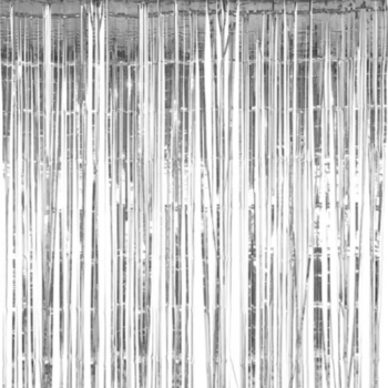 Foil Curtain Backdrop1m X 3m — Silver