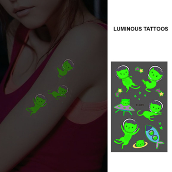 Uv Glow IN the Dark Tattoos — Bei-049