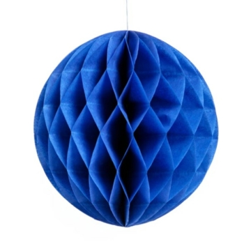 Honeycomb Tissue Ball — Dark Blue