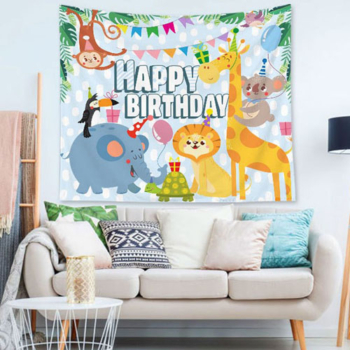 Safari Party Scene Setter and Wall Backdrop Banner — Pwb04