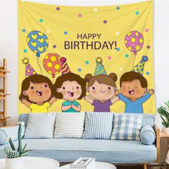 Birthday Party Scene Setter and Wall Backdrop Banner — Pwb02