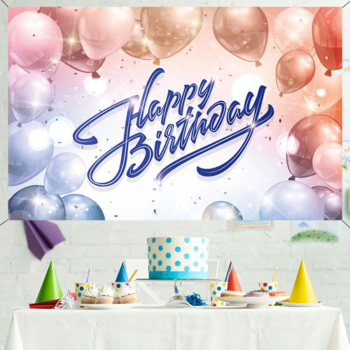 Birthday Party Scene Setter and Wall Backdrop Banner — Pwb13