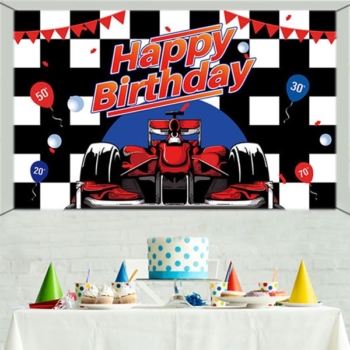 Sports Car Party Scene Setter and Wall Backdrop Banner — Pwb12