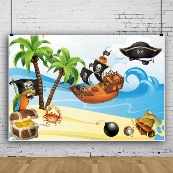 Pirate Party Scene Setter and Wall Backdrop Banner — Pwb15