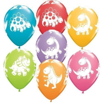 Cute & Cuddly Dinosaurs Balloon 5pcs/pack