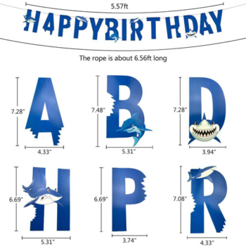 Happy Birthday Banner — Sharks