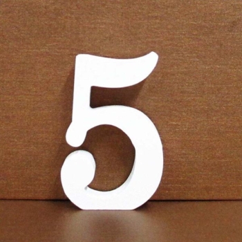 Free Standing Wood Number 5