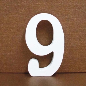 Free Standing Wood Number 9