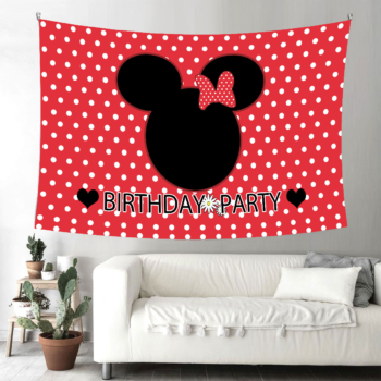 Mickey Minnie Mouse Party Wall Backdrop Banner — Pwb29