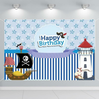 Pirate Party Wall Backdrop Banner — Pwb41