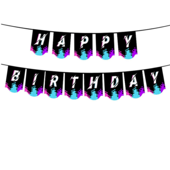 Tiktok Party Theme — Tiktok Happy Birthday Banner