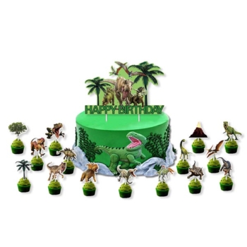 Dinosaur Party — Cake Toppers 16pcs/set