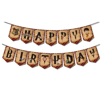 Harry Potter Party Happy Birthday Banner