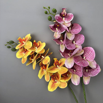 Artificial Flower Real Touch 3d Print Phalaenopsis Orchid 9 Heads