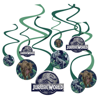 Jurassic into the Wild Spiral Swirls Hanging Decorations