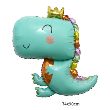 Happy Crown Dinosaur Foil balloon